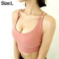 thumbnail image 2 of Sujetador deportivo con tiras para mujer, sujetador acolchado para entrenamiento físico y Yoga, 2 of 5