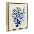 thumbnail image 4 of Stupell Industries Blue Coral Branches Nautical & Beach Painting Gold Floater Framed Canvas Art Print Wall Art, 25 x 25, 4 of 10