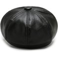 thumbnail image 7 of CoCopeaunts Newsboy Hats for Women Octagonal Cap Autumn Winter Leather Panama Stylish Artist Painter Newsboy Cap Womens Beret Hat, 7 of 7