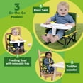 thumbnail image 2 of Bright Starts John Deere Pop 'N Sit Portable Booster Chair, Floor Seat, Indoor/Outdoor Use, Compact Fold, Green and Yellow, 6 Mos - 3 Yrs, 2 of 5