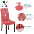 thumbnail image 2 of SM (Set of 6) Stretch Dining Chair Covers - Elastic, Removable, Washable Chair Protectors, 2 of 5