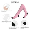 thumbnail image 6 of Bixox Breast Cancer Awareness Print Compression Socks,Compression Socks Women & Men Circulation for Medical,Running,Athletic, 6 of 7