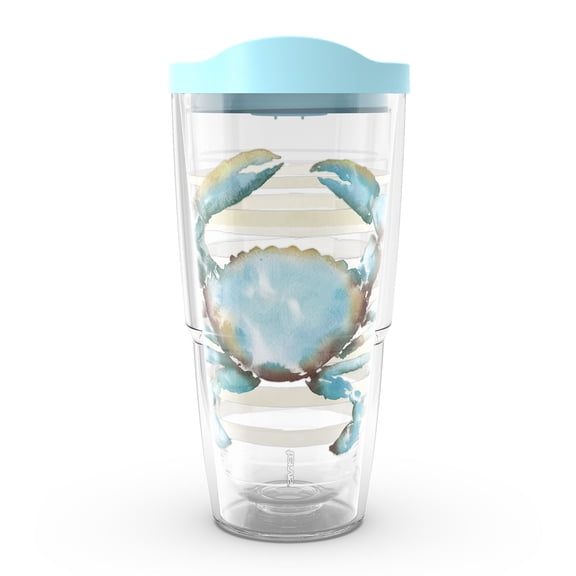Tervis Sara Berrenson - Atlantica Collection Made in USA Double Walled  Insulated Tumbler Travel Cup Keeps Drinks Cold & Hot, 24oz, Crab