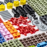 184pcs Technic-Beam-Gears-Axles-Pins-Wheels-Tires, Compatible with Technic-Parts, for STEM-MOC-EV3-Project-Track-Car-Bulk- Blocks (Random Color)