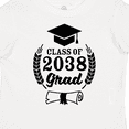 thumbnail image 4 of Inktastic Class of 2038 Grad with Diploma and Graduation Cap Boys or Girls Toddler T-Shirt, 4 of 5