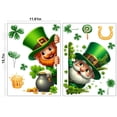 thumbnail image 3 of RyanK St Patricks Day Decorations Atrick's Day Stickers Roll Glitter Paper Decals 3 Colors Green Sparkly Adhesive Sticker For Envelope Journal Decor Party Supplies, 3 of 7
