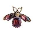 thumbnail image 3 of Broches de para mujer, broche de de miel, broche de moda, insignia de diamantes de imitación, broche para graduación, día de San Valentín, Púrpura Yinane Broche, 3 of 8