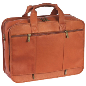 ClaireChase Exclusive Carrying Case (Briefcase) for 17" Notebook, Saddle