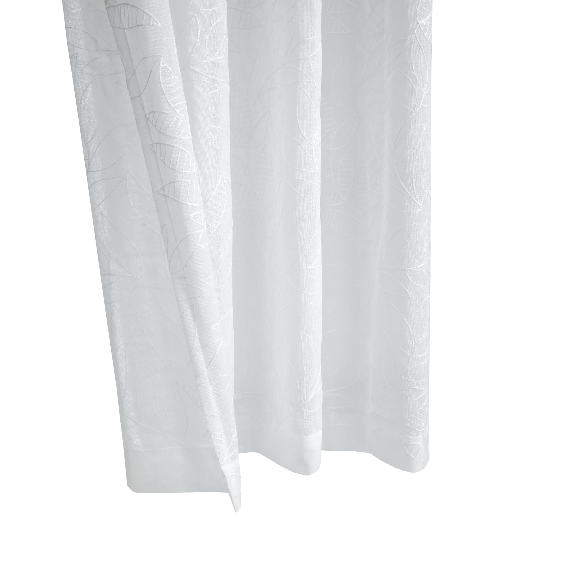 Loft Living Valera Sheer Grommet Indoor Curtain 52 x 108 in White