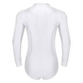 thumbnail image 3 of Eandarui Men's Tango Latin Dance Leotard Shirts Shiny Rhinestone Long Sleeve Chacha Rumba Samba White 3XL, 3 of 7