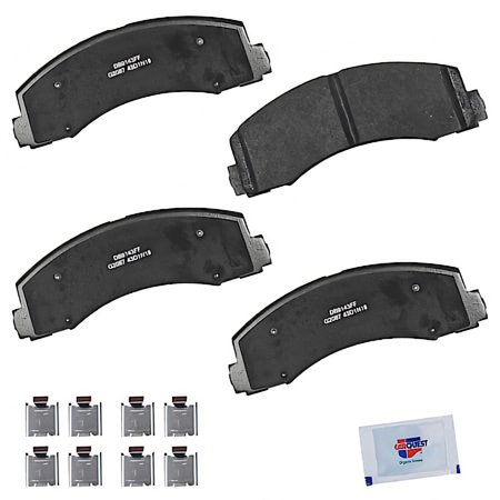 Carquest Premium Gold Ceramic Brake Pads - (4-Pad Set)