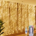 thumbnail image 4 of USB Curtain LED Light String Christmas Fairy Garland Lamp New Year 2025 Home Bedroom Xmas Party Decoration Noel Navidad Pendant, 4 of 5