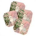thumbnail image 1 of Society6 Pimlada Phuapradit Backyard Bunny Set of 4 Coasters, 1 of 1