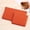 Orange Set (large + Small), variant on 2PC Large and Small Set Women's Genuine Leather Long Wallet, Makeup Bag, Coin Purse, Organizer, Clutch with Earphone Cable and Coin Slot, Automatic Snap Closure, Neutral Color, Unisex, Minimalist