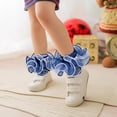 thumbnail image 6 of 1Pairs Toddler Baby Girls Ruffle Soft Double Frilly Lace Socks Kids Cute Ankle Cotton Dress Socks, 6 of 7