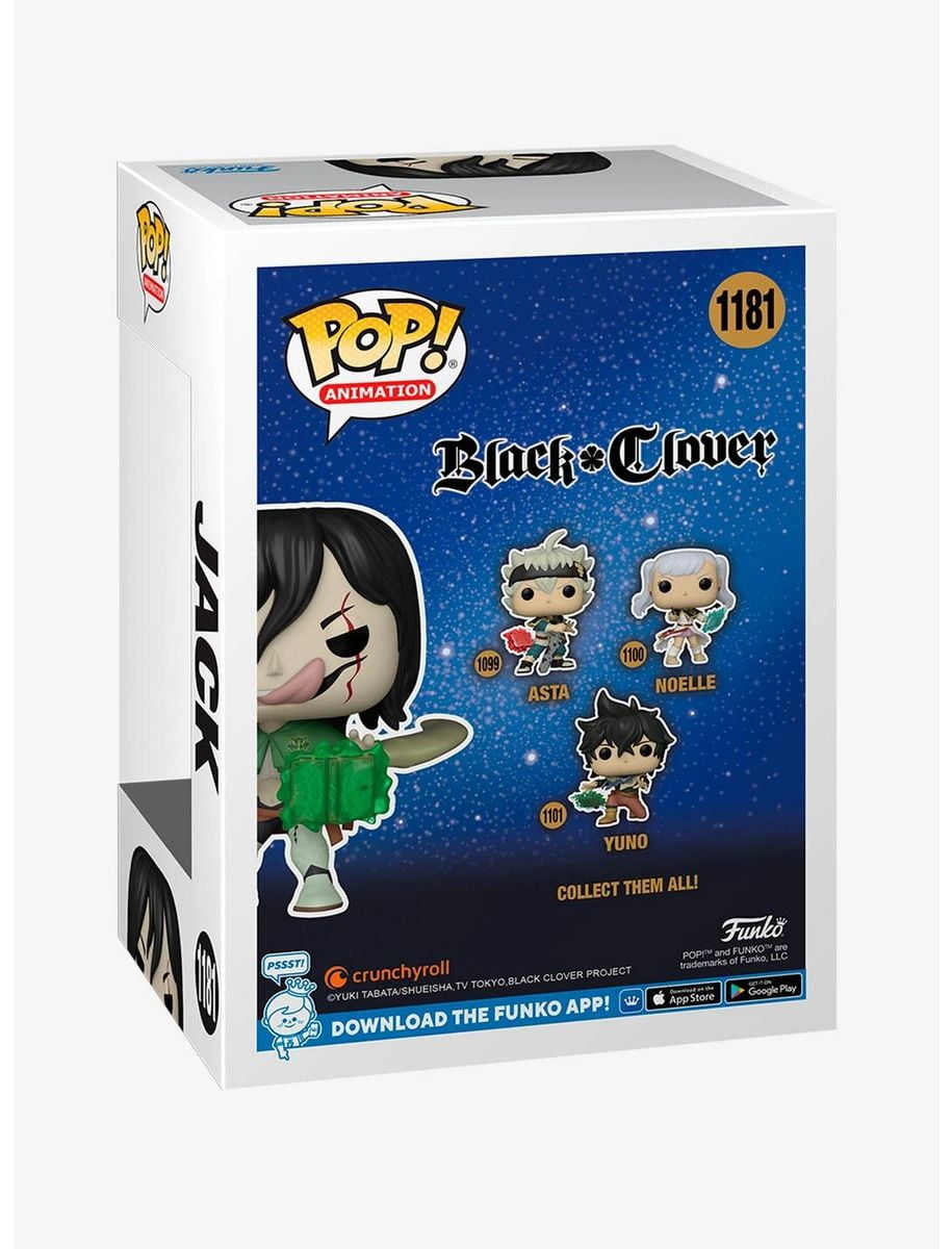 Funko Black Clover Pop Animation Jack Vinyl Figure 2022 Winter Convention Exclusive