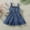 C-Blue143, variant on JIAYUE Girls Spring Dresses Solid Color Sleeveless Square Neckline Mid Length Ruffled Hem Denim Shirt Dress For Children Seasonal Adaptable Playwear