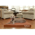 thumbnail image 3 of FurHaven Pet Products Indoor/Outdoor Oxford Cooling Gel Top Deluxe Mattress Pet Bed for Dogs & Cats - Chestnut, Jumbo Plus, 3 of 11