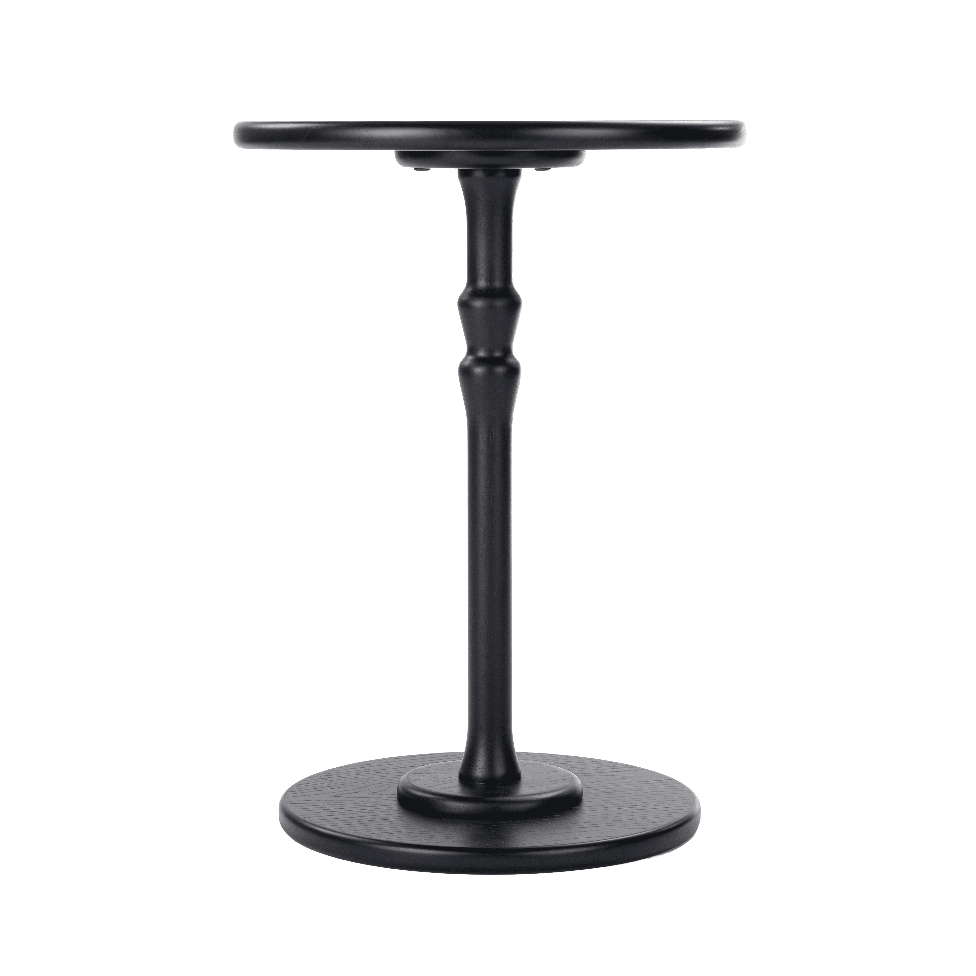 Mainstays Round Pedestal Drink Table, Black