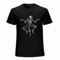 thumbnail image 1 of Skull T-shirt Hippie T-shirt Unisex tees Fuuny shirt Trendy T-ahirt, 1 of 5