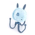 thumbnail image 2 of Mini Handheld Fan, USB Rechargeable Night Light Portable Baby Fan  For Baby Car Pink,Blue,Green, 2 of 8