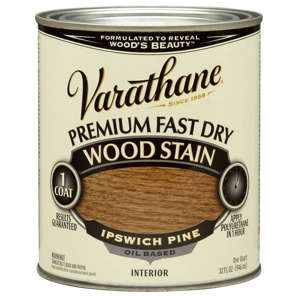 RustOleum 262012 Ipswich Pine Varathane Premium Fast Dry Wood Stain, 1