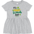 thumbnail image 3 of Inktastic My First St Patrick's Day with Shamrocks Girls Baby Dress, 3 of 5