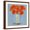 Brown Frame, variant on Art.com Orange Poppy Impression II Art Print by Victoria Borges, 16" x 16"