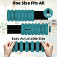 thumbnail image 2 of LTECARP Adjustable Wearable Wrist & Ankle Weights for Women and Men - Leg & Arm Bands, Silicone Weighted Bracelets for Pilates, Yoga, Walking, Dance, Barre, Gym(4LBS, Muted Teal), 2 of 7