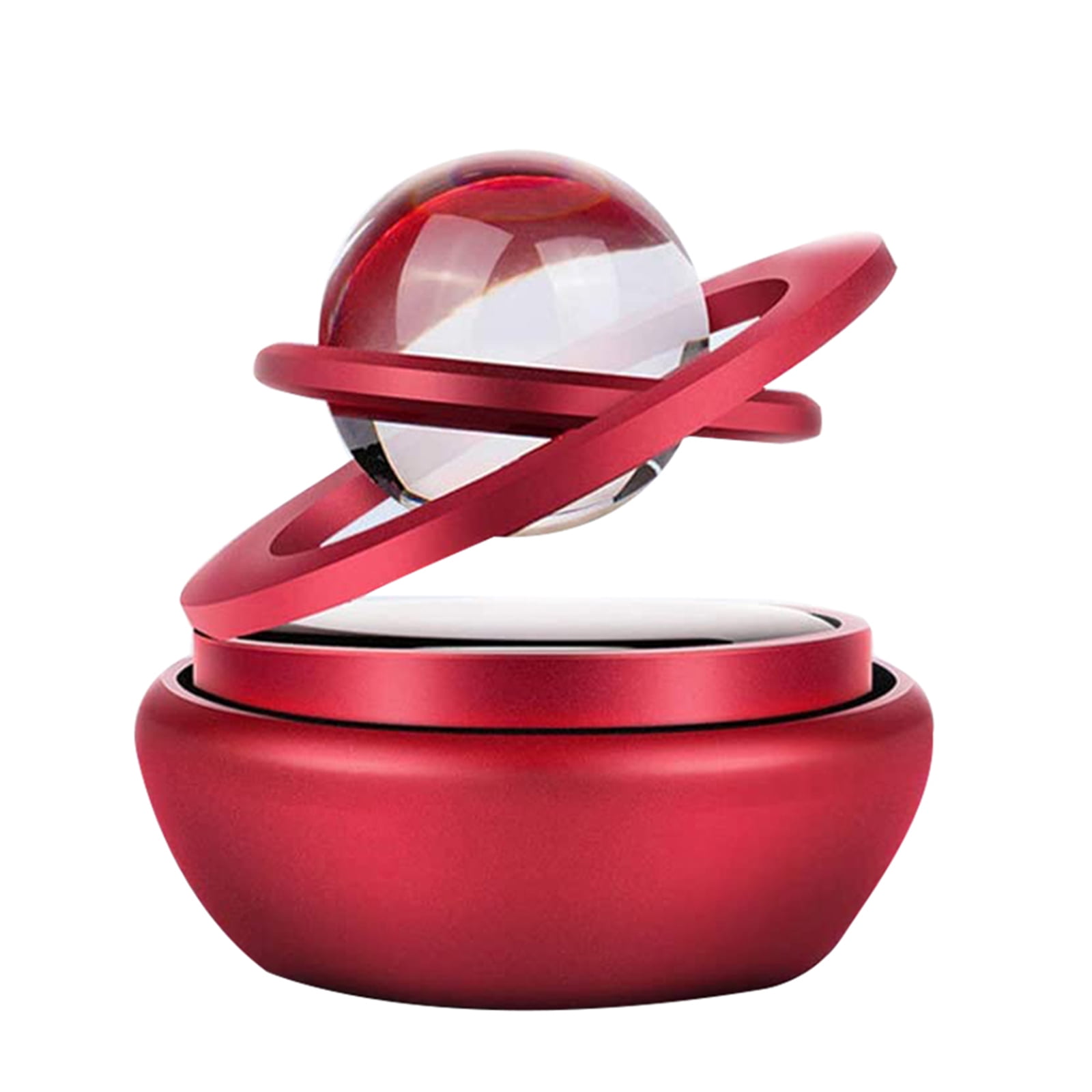 Solar Power Car Aromatherapy Air Freshener Suspension Double Ring Auto