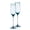 Blue, variant on Berkware Set of 4 Elegant Sparkling Colored Champagne Flutes - 7.3oz (Smoke)