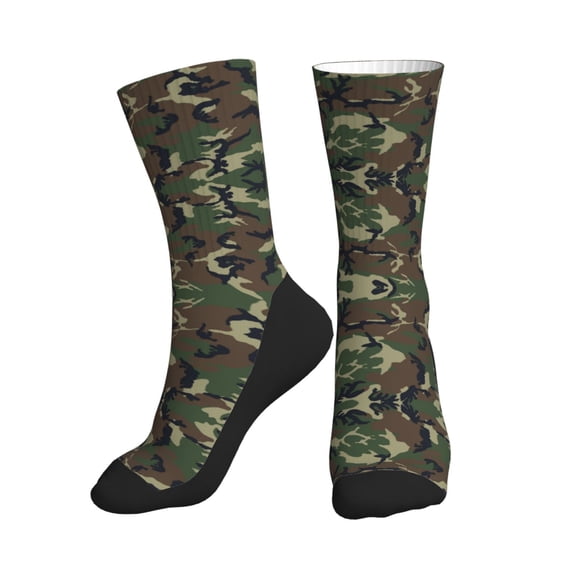 Mens Womens Camouflage Funny Funky Crazy Novelty Colorful Dress Socks