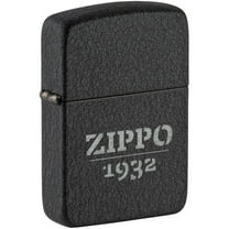 Zippo 46567 Zippo Design Iconic Black Crackle Metal Pocket Lighter