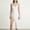 White, variant on Women Satin Cami Dress Silk Lace Trim V Neck Slip Dresses Asymmetrical Layering Lace Spaghetti Straps Lounge