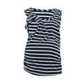 thumbnail image 6 of New Year Pregnant Clothes Clearances Deals Pregnant Women Clothes Short Sleeve Maternity T-shirt Striped Nursing Top, 6 of 7