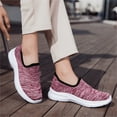 thumbnail image 5 of YOURDIARY Women's Sneakers Lightweight Walking Shoes Breathable Slip-on Flats, 5 of 8