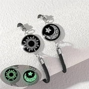2-Pack Magnetic Sun & Moon Bracelets – Luminous Couples Jewelry for Long-Distance Love, Matching His Hers Bracelets, Romantic Gift for Anniversary Valentine Day