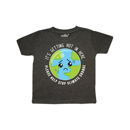 

Inktastic Climate Change It s Getting Hot in Here Sad Planet Earth Gift Toddler Boy or Toddler Girl T-Shirt