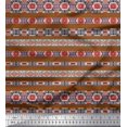 thumbnail image 1 of Soimoi Poly Georgette Fabric Aztec Southwestern Print Fabric by The Yard 52 Inch Wide, 1 of 3