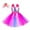 Hot Pink, variant on Toddler Girls Sleeveless Suspenders Dress Dance Party Princess Dresses Clothes Headband Set Beautiful Casual Cozy Girl's Dress 3-4 Years