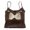 Coffee, variant on Shelf Bra Camisoles Adjustable Spaghetti Strap Tank Tops Basic Layer Back Cropped Tops