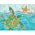 thumbnail image 2 of Brent, Paul 32x25 Gold Ornate Wood Framed with Double Matting Museum Art Print Titled - Nassau Turtle, 2 of 4