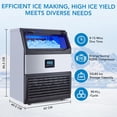 thumbnail image 6 of Ataucjin Ice Maker Machine, 200lbs/24hr, 420W Stainless Steel Ice Machine, 90 Ice Cubes Ready in 11-15Mins, Freestanding Ice Maker for Bar, Restaurant, Home, Office, 6 of 7
