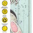 thumbnail image 5 of Easter Shower Curtain, Eggs GnomeCute Cartoon Dwarf Pink Bath Curtains with 12 Hooks, Home Decor Waterproof Polyester Fabric Shower Curtain Set for Bathroom 72 x 72 Inch, 5 of 6