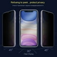 thumbnail image 4 of 1/2Pcs Matte Privacy Anti-Peep Tempered Glass For iPhone 15 14 12 11 13 Pro Max 14 15 Plus Glass Frosted Screen Protectors Film For iPhone 15 Plus 2pcs, 4 of 5