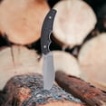 thumbnail image 6 of CRKT Burrower Everyday Carry Fixed Blade Knife with Sheath: D2 Steel Plain Edge Blade, Black & Gray Micarta Handle, 3610, 6 of 6