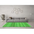 thumbnail image 3 of Ahgly Company Indoor Square Abstract Green Modern Area Rugs, 4' Square, 3 of 4