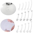thumbnail image 4 of Pregnancy Maternity Belly Button Rings, 5Pcs Flexible Long Bar Navel Rings Retainer Body Piercing, Novelty Retai, 4 of 4