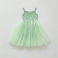 thumbnail image 1 of Vestido de niña con tirantes de malla Vestido de princesa dulce Vestido abullonado Vestido de playa, 1 of 6