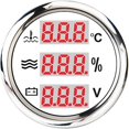 thumbnail image 1 of 52mm 3 In 1 Digital Water Temperature Gauge Oil Pressuress Gauge Voltmeter With Alarm Red Backlight Water Temp Meter 9-32v, 1 of 1